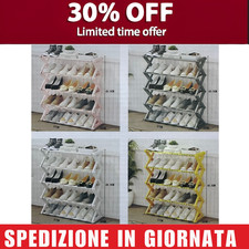 Scarpiera a 5 Ripiani in Legno